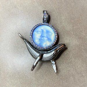 KIRKS FOLLY Magnetic Silver Whale Moon Enhancer 🐳